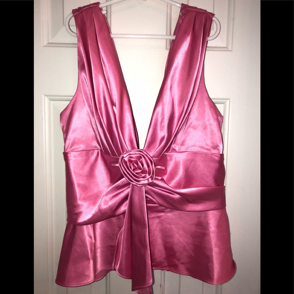 CACHE flamingo pink top